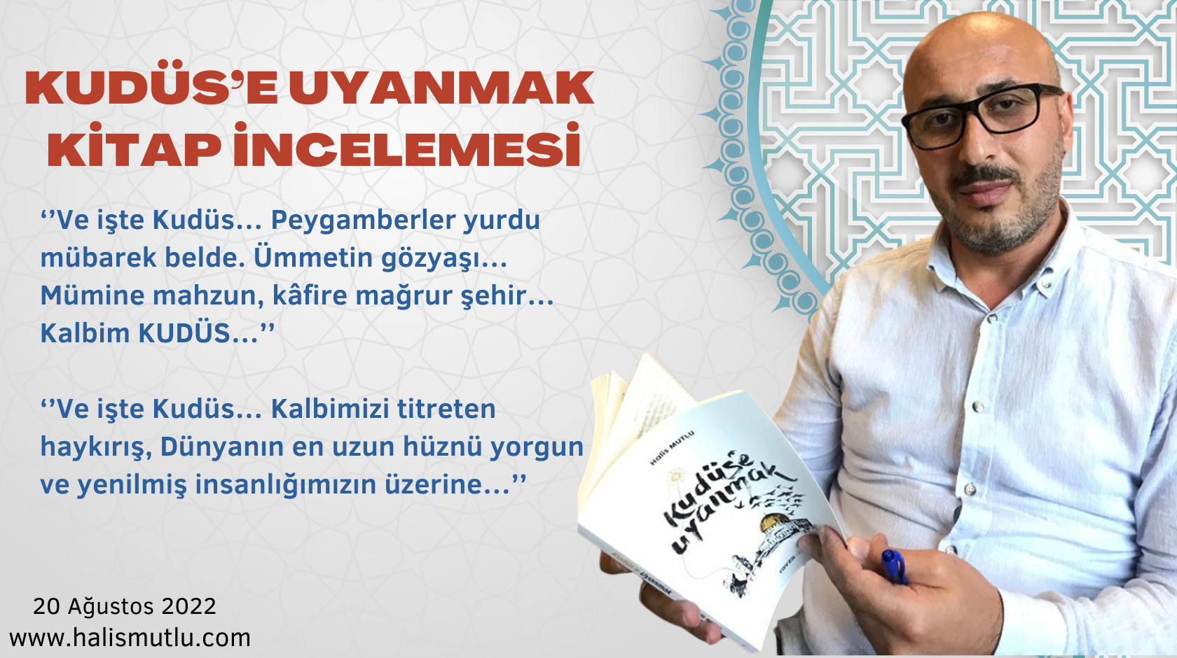 Kudüs’e Uyanmak Halis Mutlu Kitap İncelemesi